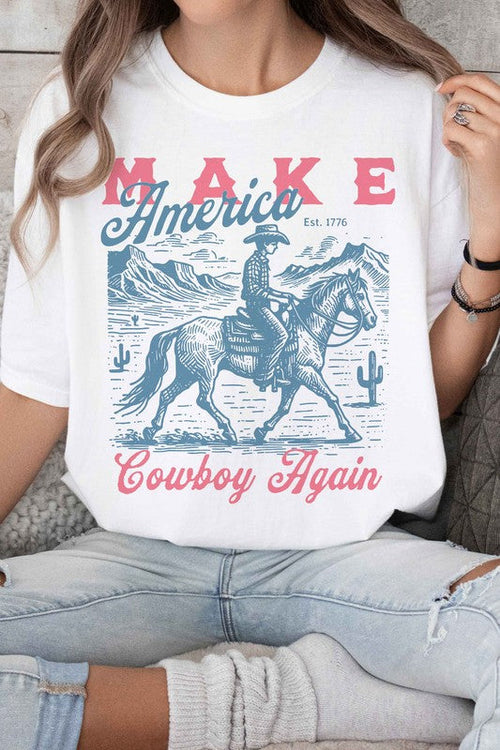 AMERICA COWBOY AGAIN GRAPHIC TEE T-Shirt